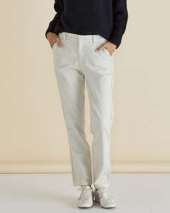 Betty Basics Carey Chino Jogger - Stone (Cream)