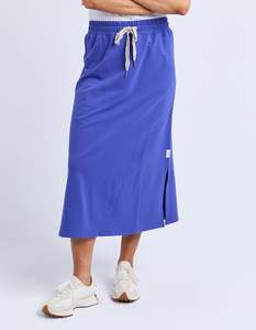 Clearance Clothing: Elm Travel Skirt - Ocean Blue