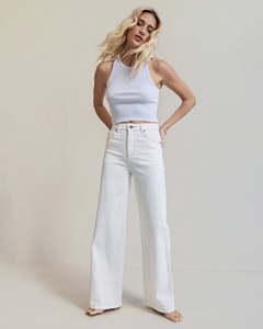 Clearance Clothing: All About Eve Jacqui Wide Leg - Vintage White