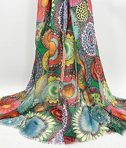 Frontier Scarf - Retro Green/Red