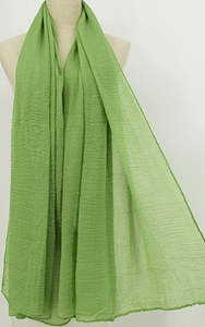 Frontier Scarf Textured Plain Lime