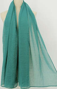 Frontier Scarf Textured Plain Jade