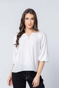 Leila + Luca Jade Top - White