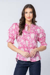 Leila + Luca Honey Blouse - Romantic Mist