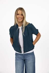 Humidity Lifestyle: Humidity Harper Jacket - Navy (Teal)