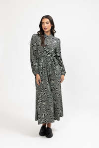 80 Rack: Seeking Lola Muse Dress - Sage Swirl