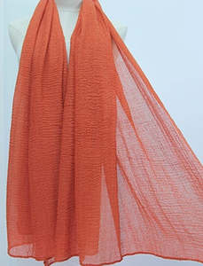 Frontier Scarf Textured Plain Copper