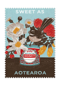 Gifts For Her: Live Wires Lens Cloth - Piwakawaka