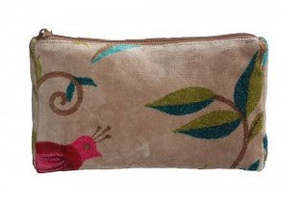 Gifts For Her: Blazing Daisy Songbird Natural Make up Bag