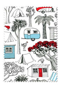 Gifts For Her: Live Wires Happy Campers Lens Cloth