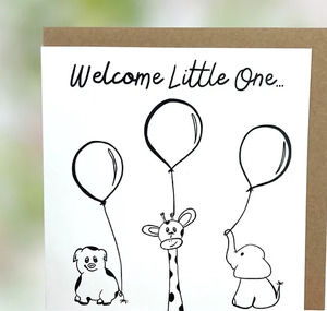 TS with Love Large Card - Welcome Little One