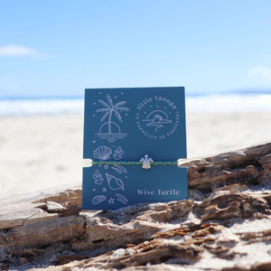 Little Taonga Bracelet Rope Cutey Turtle Blue