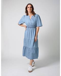 Stella Gemma Stock Take Clearance: Stella + Gemma Vittoria Dress - Light wash