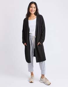 20 Rack: Elm Haven Jersey Cardi - Black