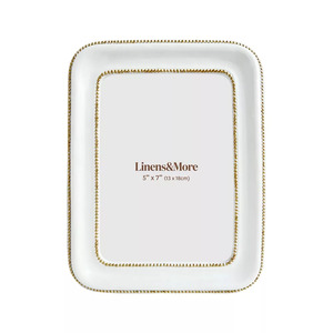 Kerridge - White Gold Minimalist Photo Frame 5 x 7"