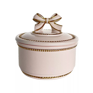 Linens More: Kerridge Group - PINK & GOLD RIBBON Trinket Box