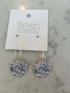 Fresh Accessories Earrings Maggie Blue Dayflower