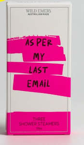 WE 3 Shower Steamers - As per my last email