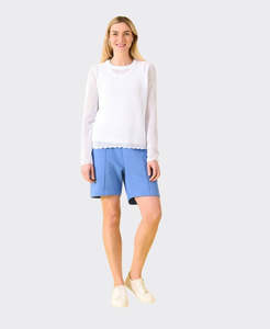 Charlie Jane Bay View Sweater - White