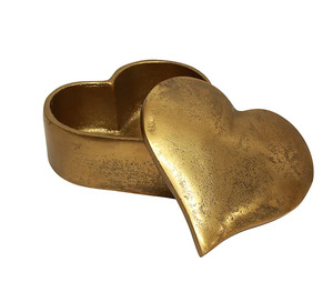 Gifts For Her: French Country Heart Box Gold
