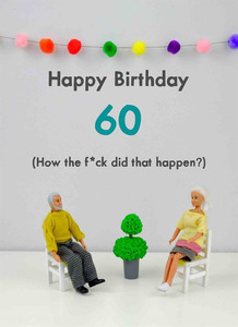 Live Wires Card - 60th Birthday Card
