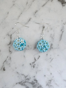 JU Hydrangea Dangles - Powder Blue