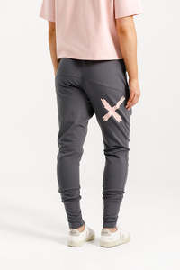 Homelee Apartment Pants - Graphite with Blossom X