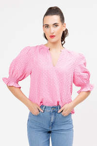 Seeking Lola Relaxed Butterfly Top - Lolly Check