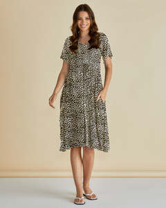 Betty Basics Sale: Betty Basics Donna Dress - Cheetah