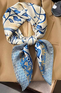 Fresh Accessories Neck Scarf - Natural Blues