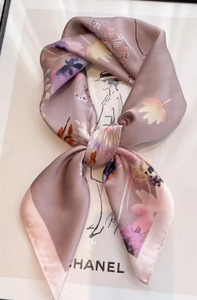 Fresh Accessories Neck Scarf - Mauve Leaf
