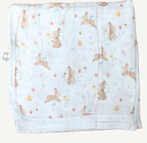 Baby Gifts: Imababywear Muslin Wrap - Honey Bunny
