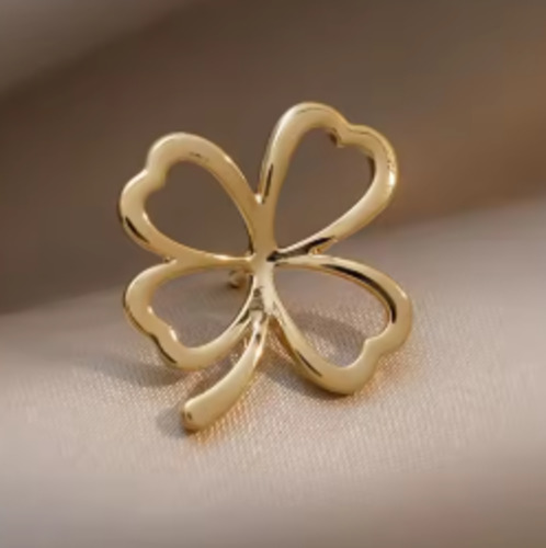 Fresh Accessories - Brooch Four Leaf Clover Gold