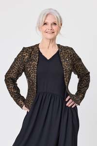 Lemon Tree Mika Leopard Jacket - Toffee Leopard
