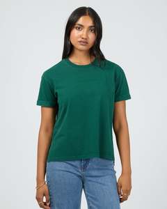 All About Eve Washed Tee - Forrest Green