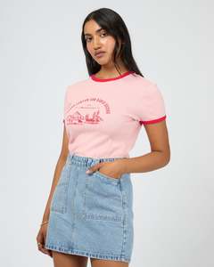 All About Eve Canyon Sun Baby Tee - Light Pink