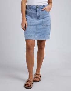 80 Rack: Elm Atlas Denim Skirt - Blue