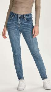 Junkfood Jeans Kailey Dark Blue Medium Length Jean