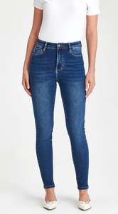 Junkfood Jeans: Junkfood Jeans Cheeky Push Up Dark Blue Jean