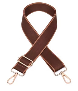 Fresh Accessories Bag Strap - Chocolate Tan Edge