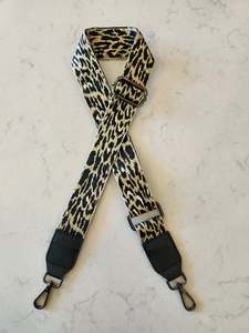 Fresh Accessories Bag Strap - Black Leopard
