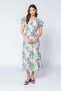 99 Rack: Seeking Lola Coastal Maxi Dress - Zen Garden