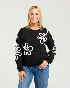 Seduce Aurelia Sweat - Black/white