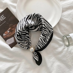 Gifts For Her: Fresh Accessories Neck Scarf - Pearl Zebra