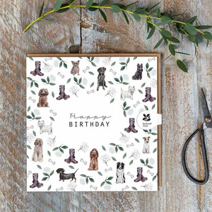 Cards: Live Wires Card - Happy Birthday Dogs - Birthday Card