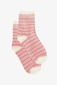 Antler socks - Berry Grid