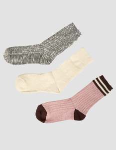 All About Eve Aae Slouchy Sock 3 Pack - Multicoloured