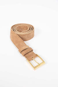 Humidity Classic Suede Belt - Camel