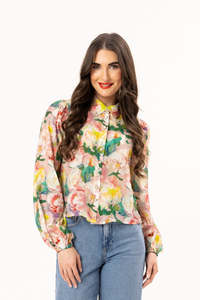 Leila + Luca Valentina Blouse - Floral Rhapsody