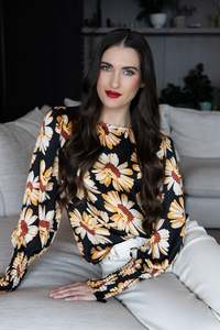 Leila Luca: Leila + Luca Timely Top - Happy Burst